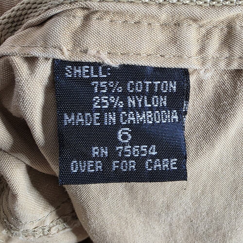 Y2K Abercrombie & Fitch “Fitch-Pant” Utility Cargo Pant with Red Contrast, sz 6 - Picture 8 of 8